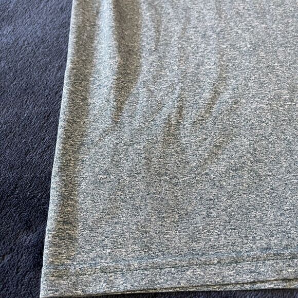 Adidas Tee Adult Size Medium Heather Green Climalite Short Sleeve Training Shirt - Picture 2 of 6